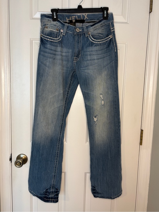 Helix Other - Vintage Y2K Helix Men’s Light Blue Relaxed Straight Jeans